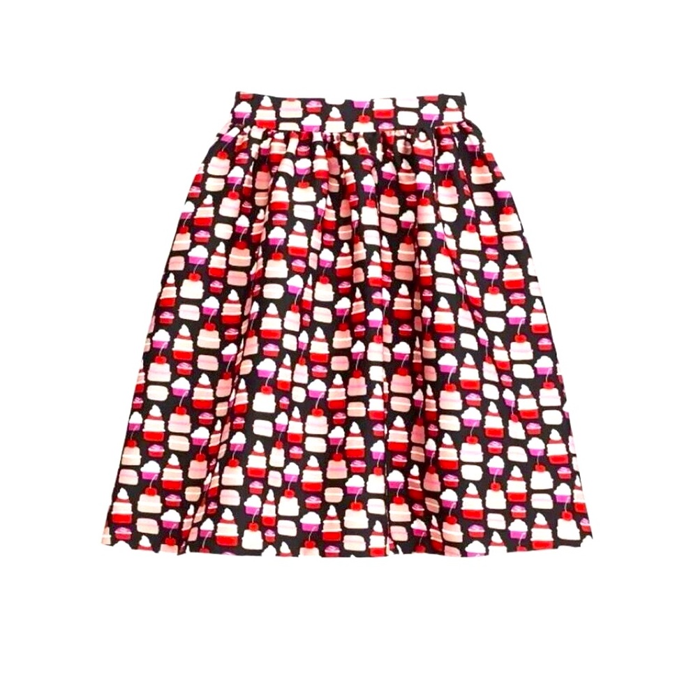 Kate Spade Magnolia Collection Petit Four Cupcake full skirt black 14 youth #39